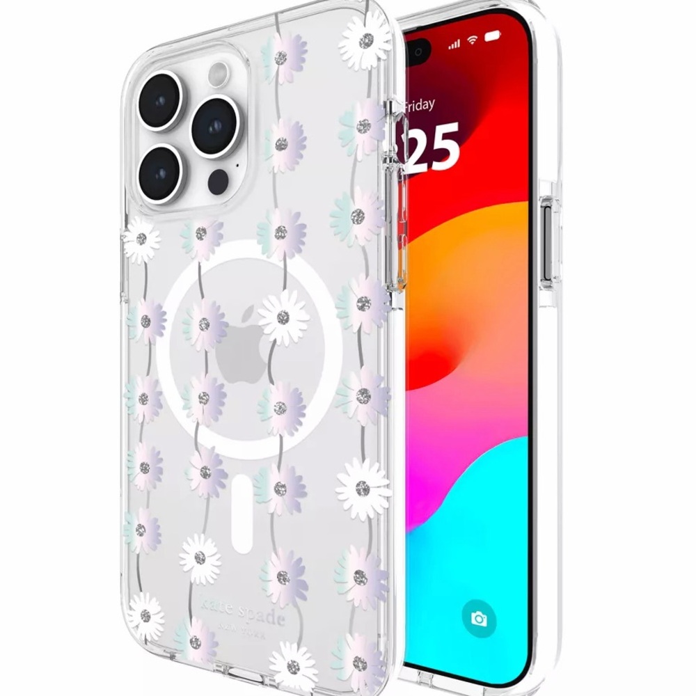 kate spade New York Protective Case iPhone 15 ProMax - Daisy Chain Iridescent